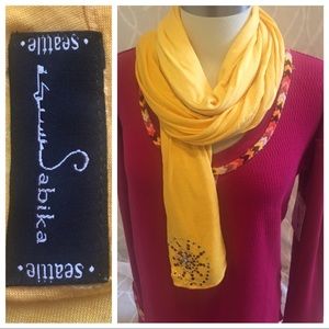 Sunshine Yellow Jersey wrap scarf shawl hijab NWT